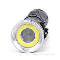 Aluminum USB Rechargeable Cheap Adjustable COB Torch Light